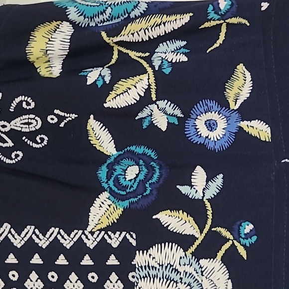 Rabbit Rabbit Rabbit Navy Floral Embroidered Maxi Dress - Size 10 - Picture 2 of 9